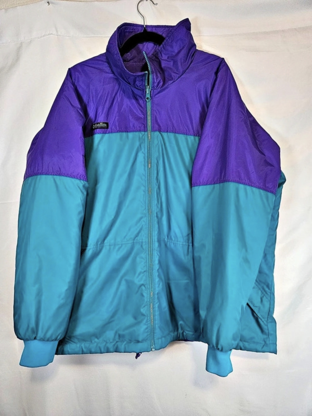Columbia Sportswear Vintage 94' Color Block Reversible Winter Jacket Nylon XL